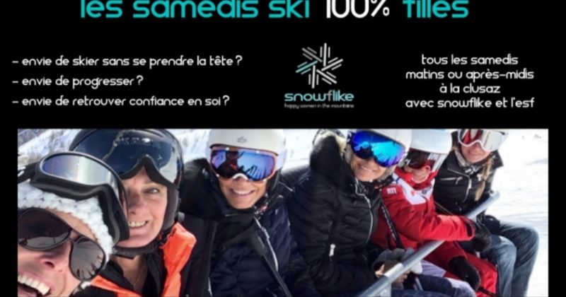 Les samedis skis 100% filles avec snowflike