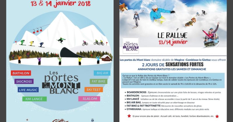 Un Rallye à faire en famille face au Mont-Blanc – 13/14 janvier 2018