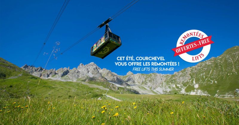 Cet été, Courchevel offre les remontées !