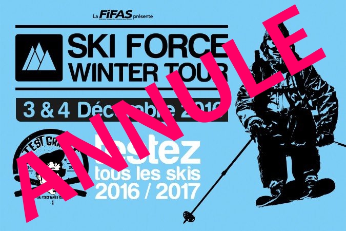 Annulation du Ski Force Winter Tour du 3-4 décembre au Grand Bornand