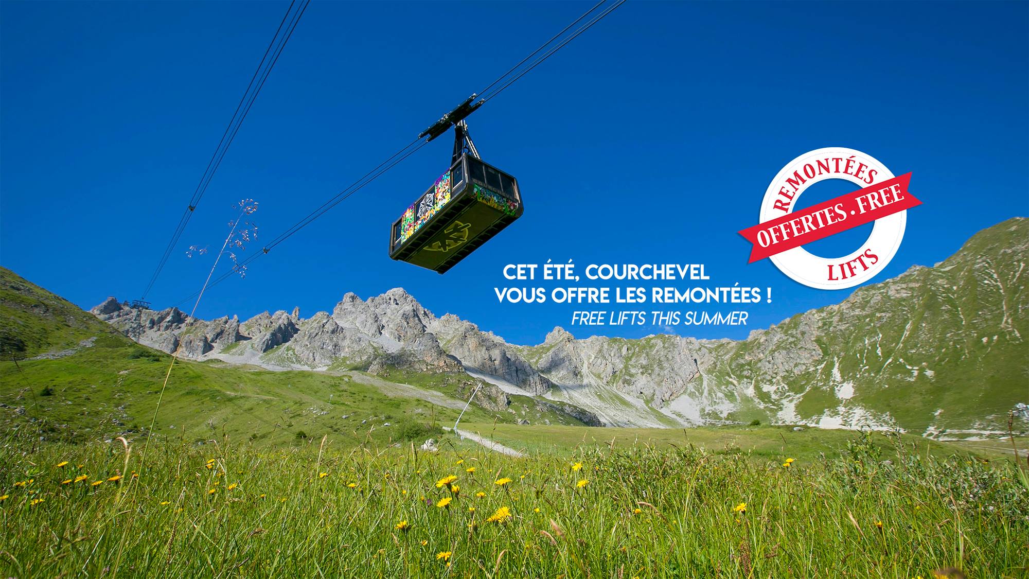 Cet été, Courchevel offre les remontées !