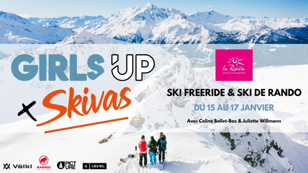 snowflike - Week-end ski freeride et ski de randonnée 100% filles organisé par Skivas et Girls Up 