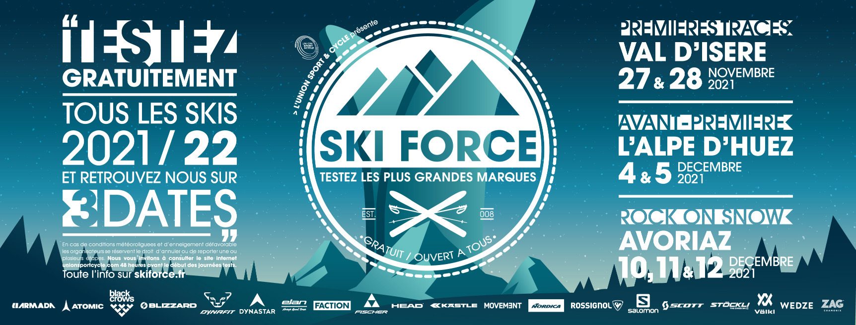 Skiez et testez le nouveau matériel sur le Ski Force Winter Tour