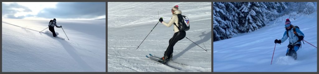 Cours de ski particulier pour femme avec Fanny CASPAR.