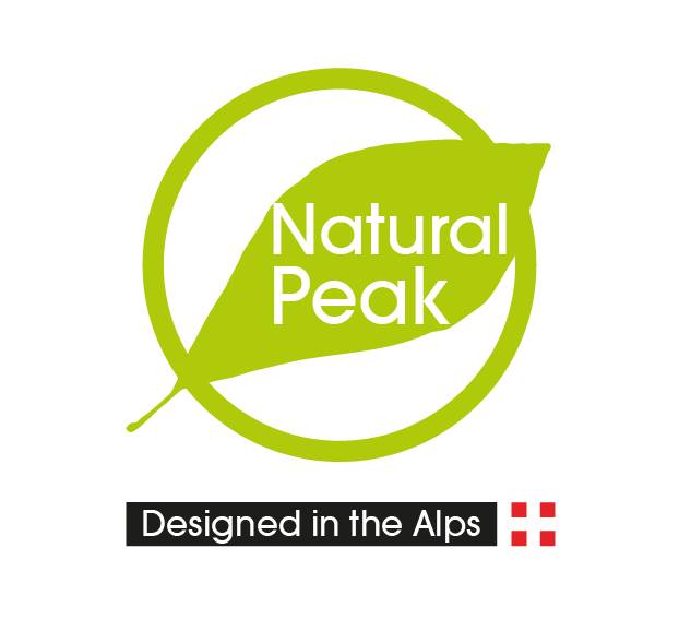 Logo Natural Peak, designed in the Alps.