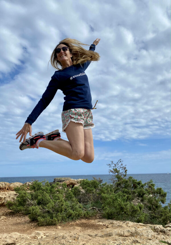 Sweatshirt en coton navy snowflike.