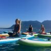 SUP yoga sur le lac d'Annecy avec Elodie Bossuto.