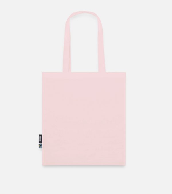 Tote bag rose snowflike, dos.