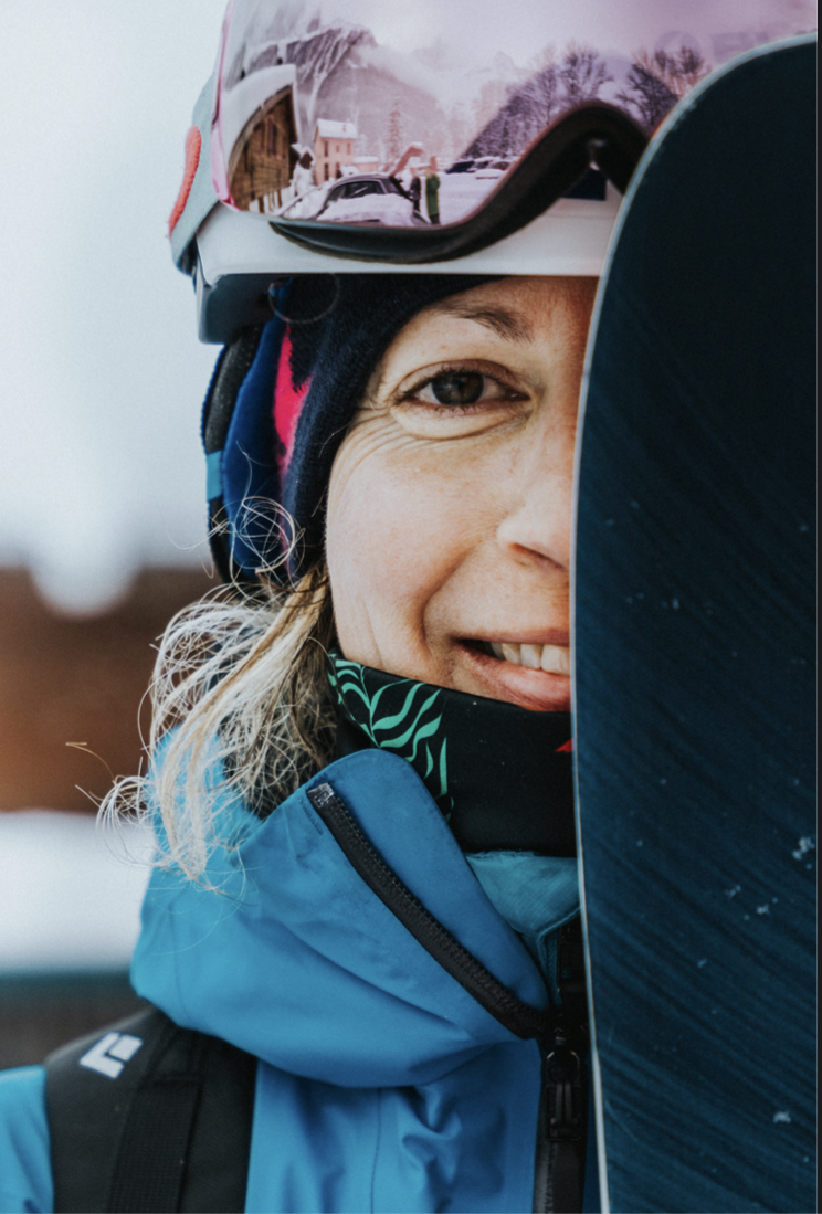 Britt Monnier monitrice de ski aux Arcs.