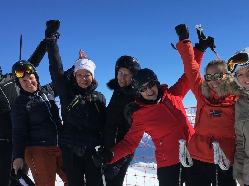 Cours de ski femmes snowflike.